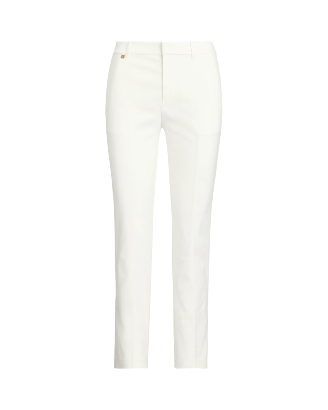 Slim Leg White Pants with Tailored Silhouette