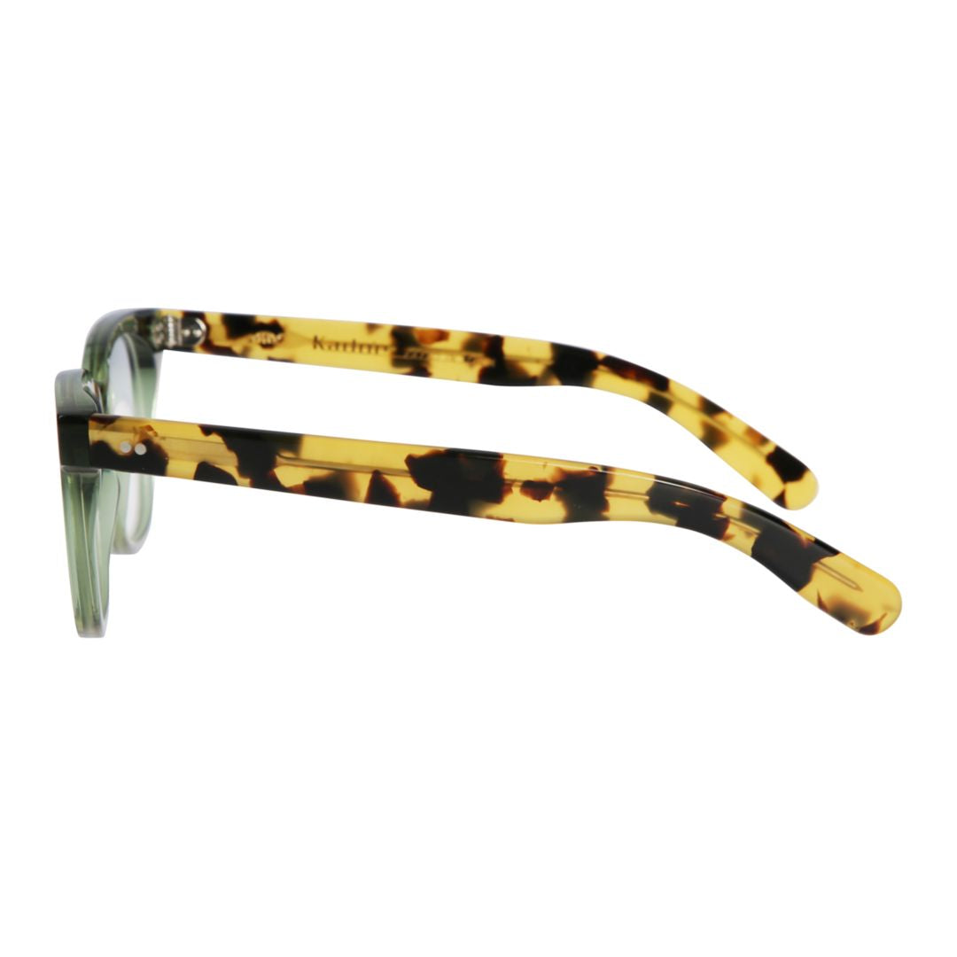 Kore Translucent Olive Green Square Frame Eyeglasses