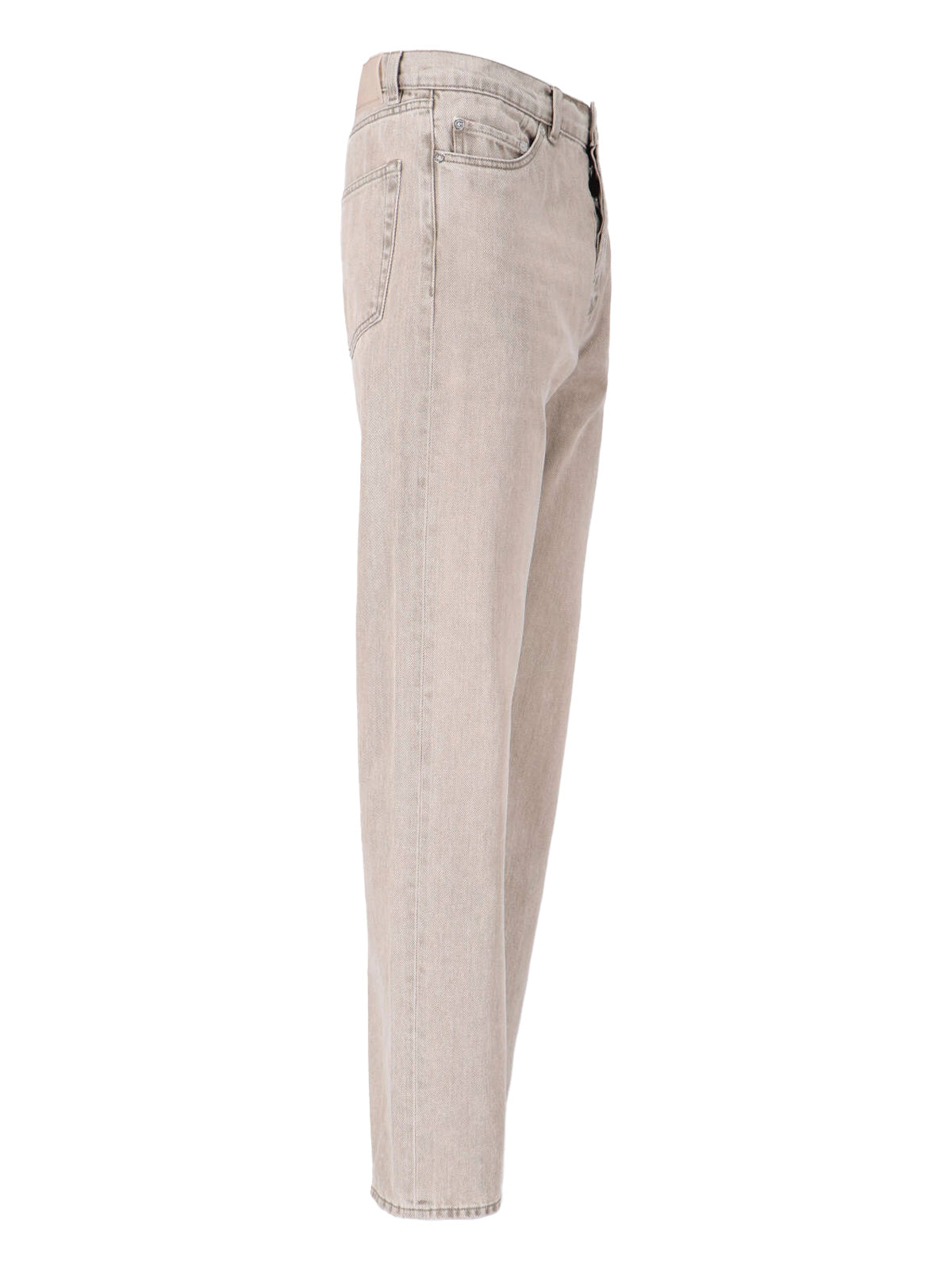 Gray First Cut Organic Cotton Jeans