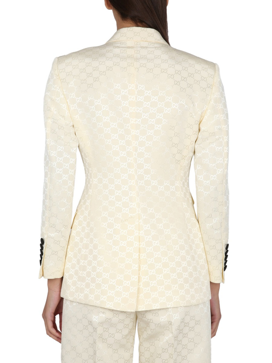 Structured Cotton and Viscose Blend Jacket