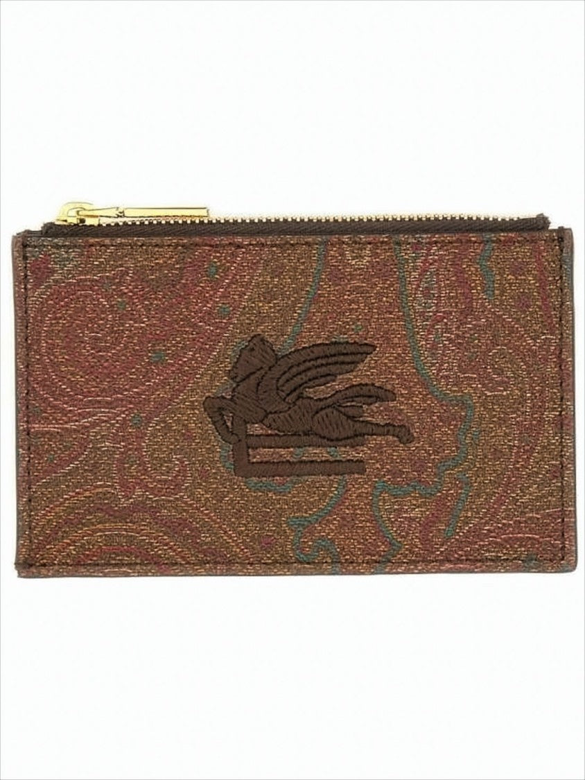 Paisley Pattern Slim Card Wallet