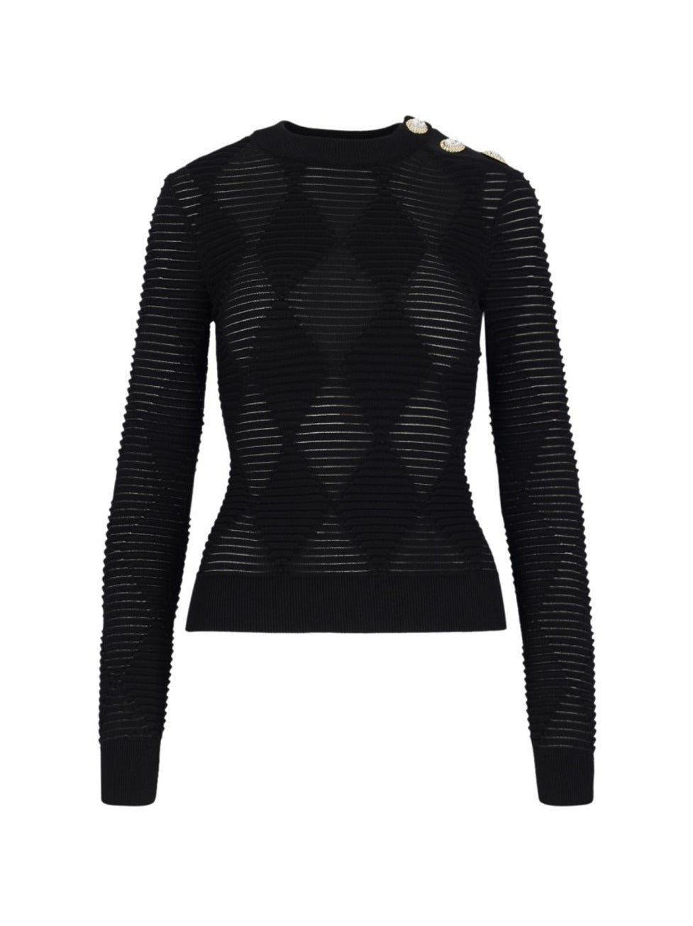 Textured Sweater – Black