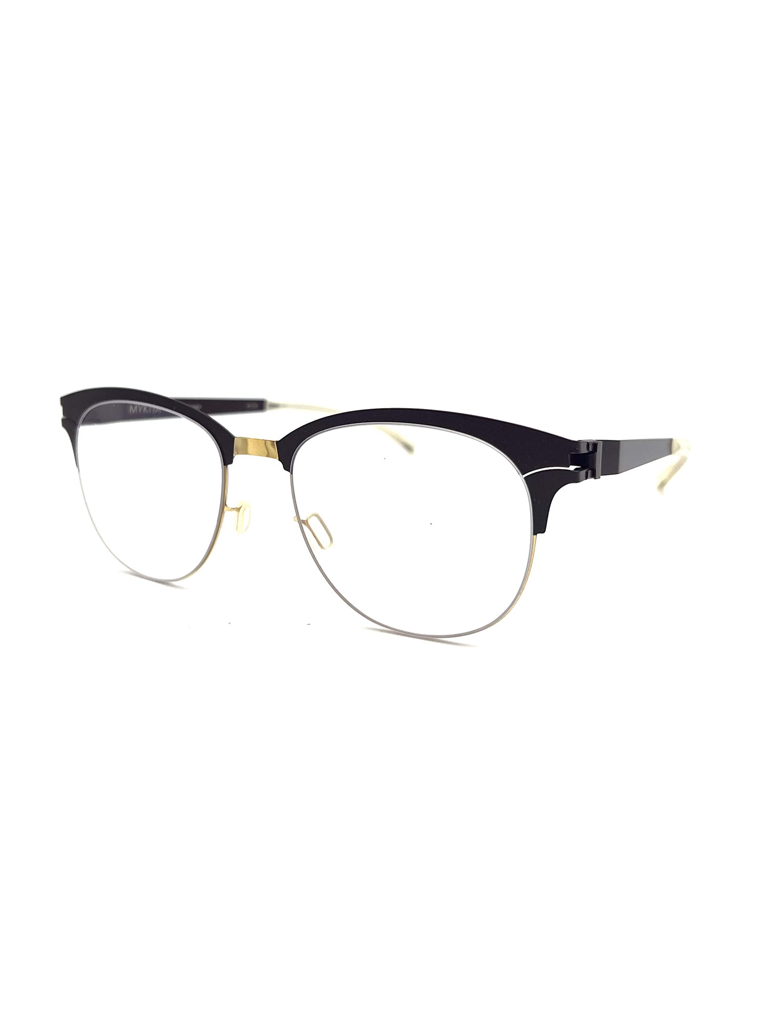 Contemporary Cat-Eye Optical Frames with Metallic Finish