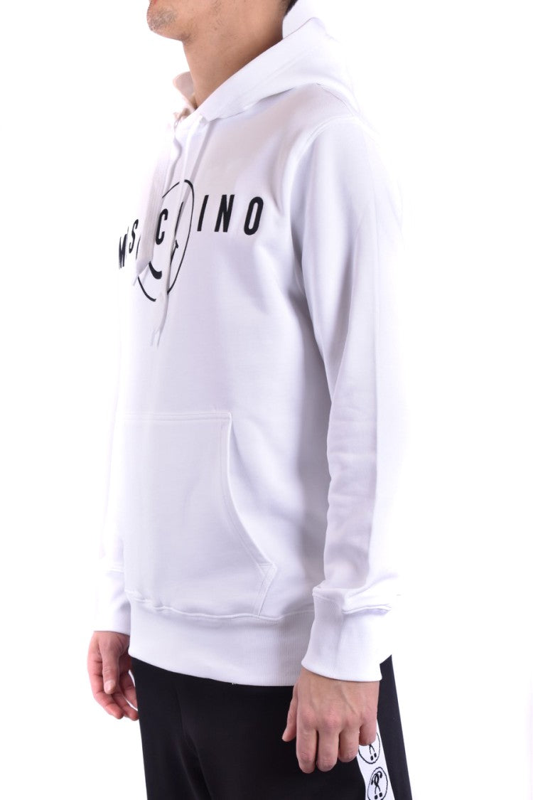 Graphic Logo Hoodie With Adjustable Drawstrings