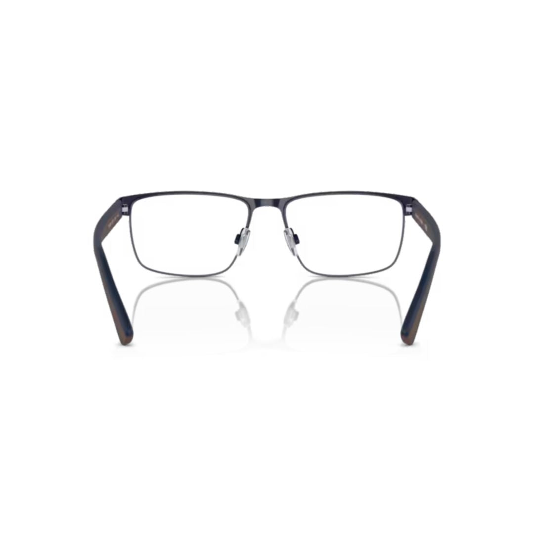 1229 Vista Rectangular Black Metal Frame Eyeglasses