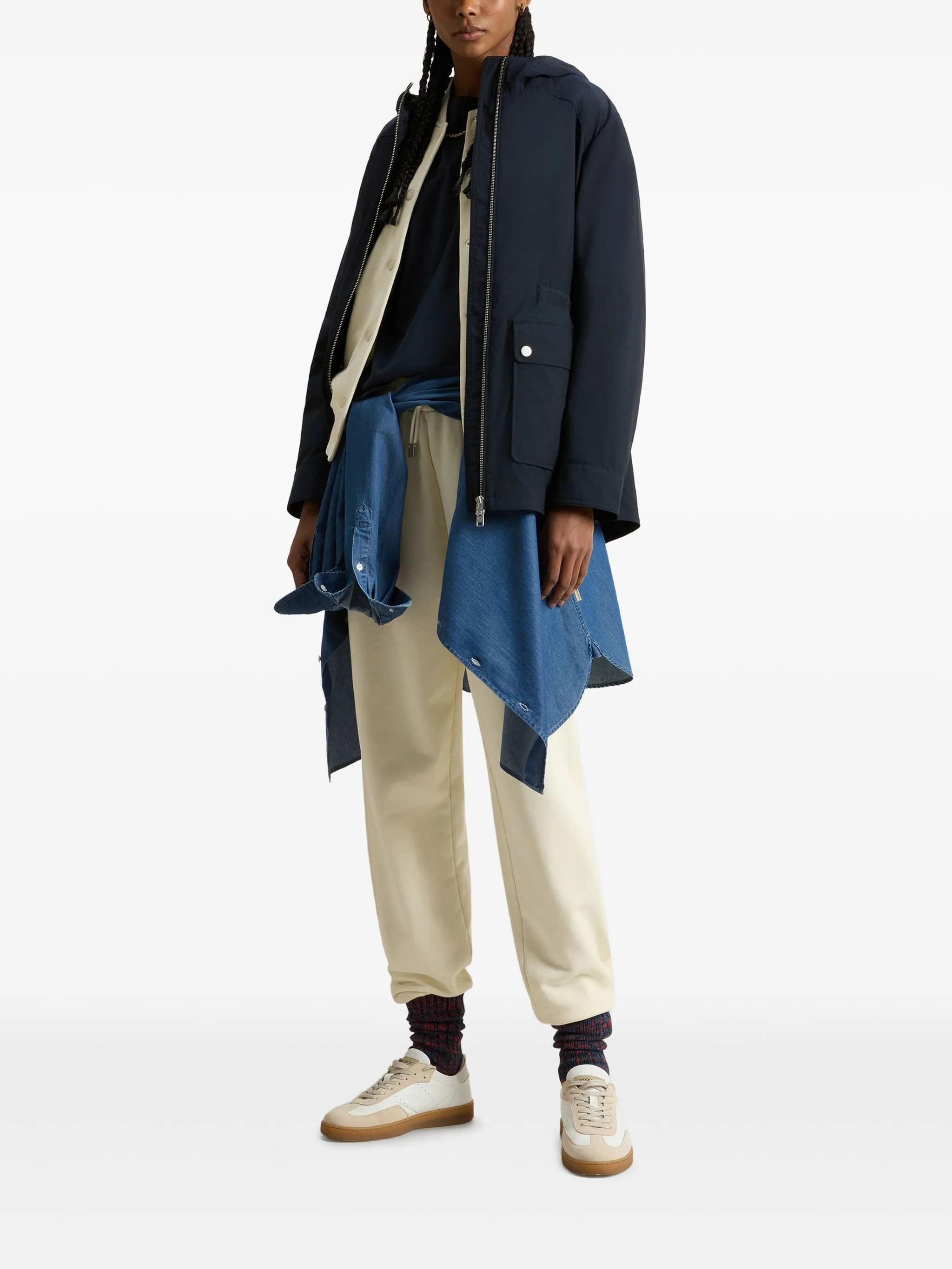 Urban Touch Water-Repellent Hooded Jacket