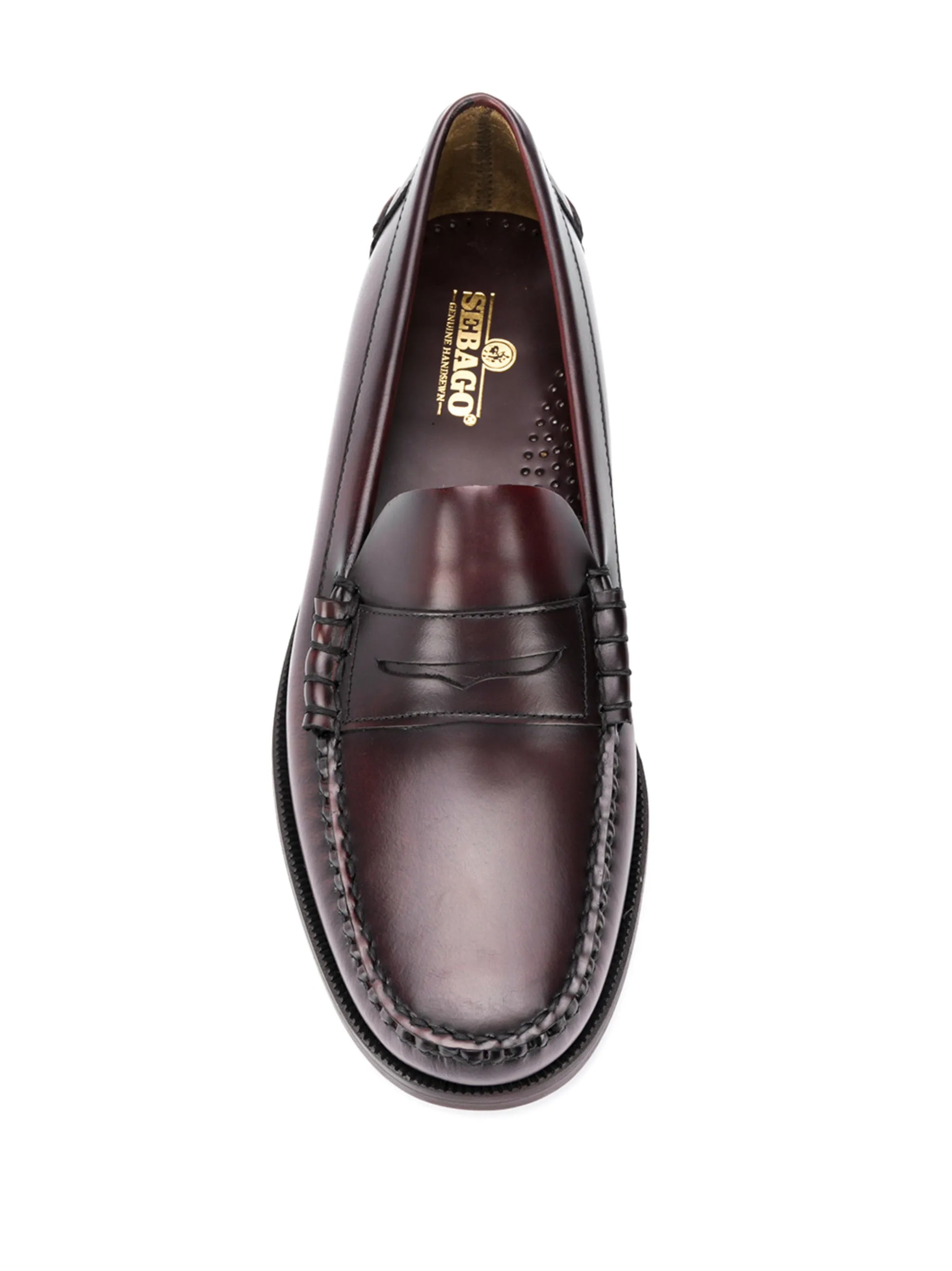 Burgundy Classic Dan Leather Penny Loafers