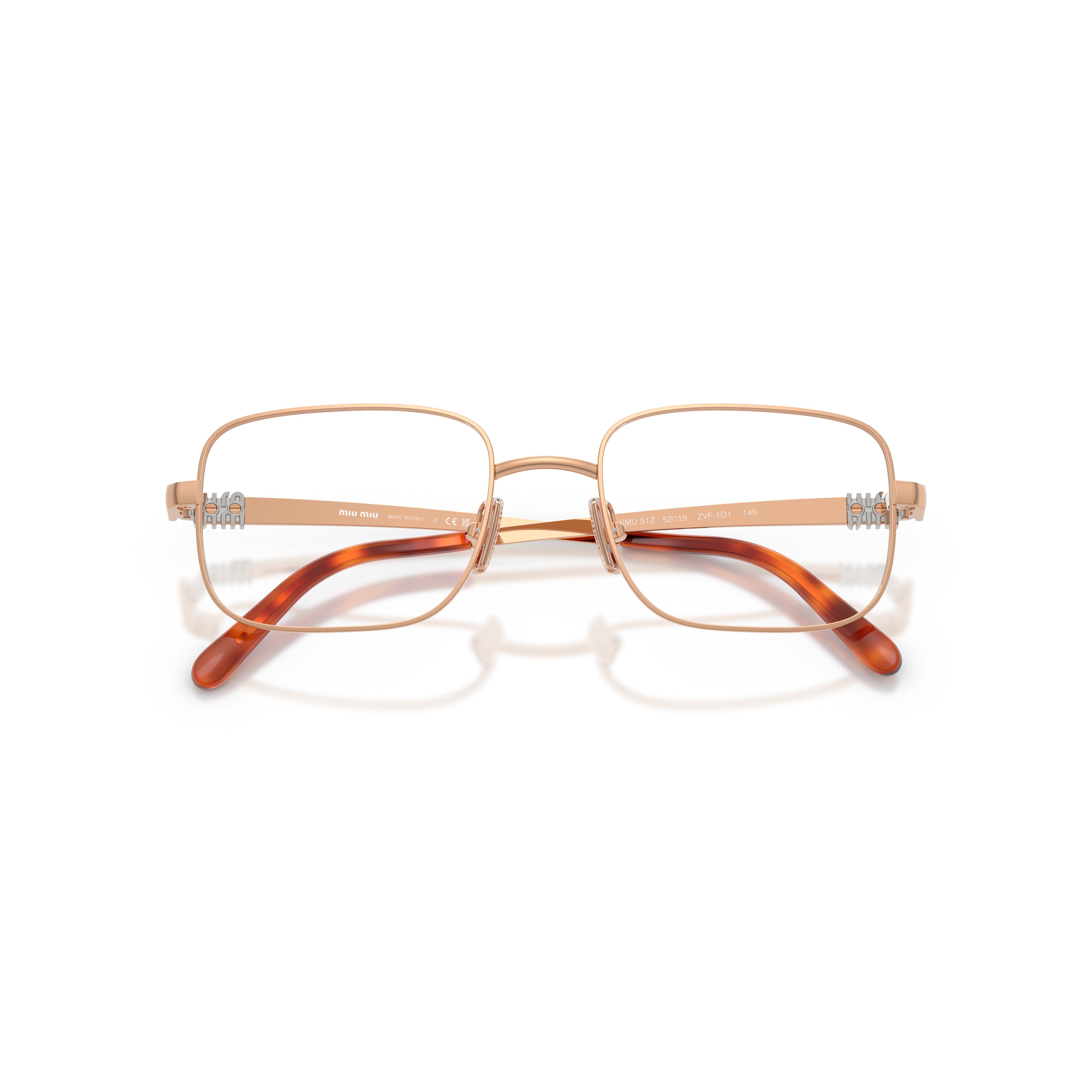 0mu 51zv Rectangular Metal Sunglasses