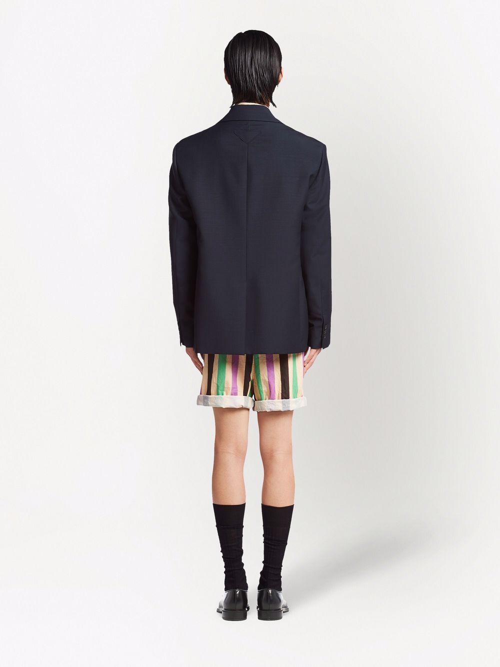 Black Oversized Mohair/Wool Blazer