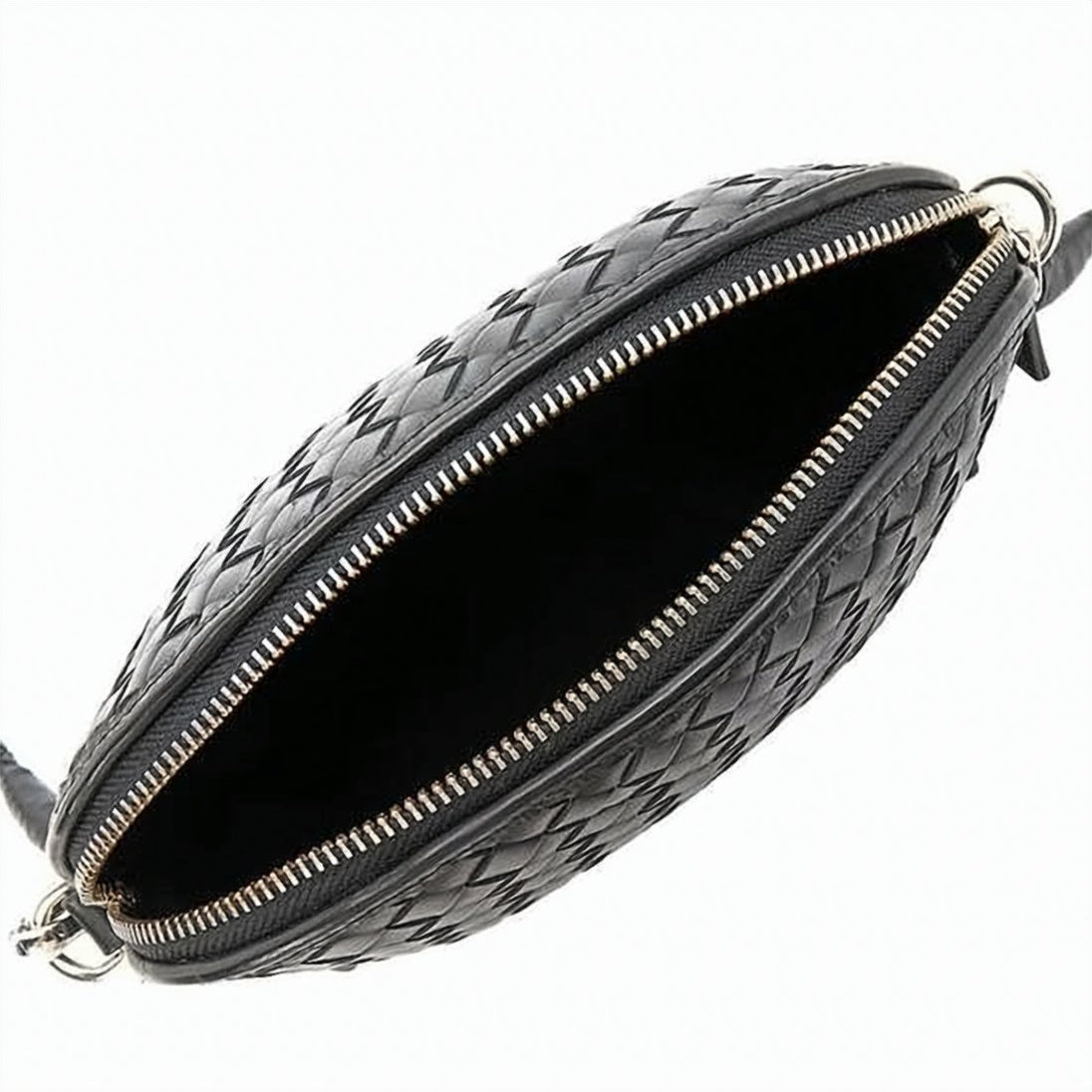Woven Buffalo Leather Crossbody Bag