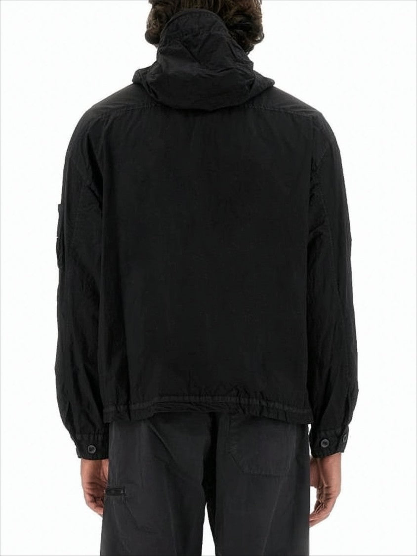 Half-Zip Hooded Sweatshirt with Minimalist Design