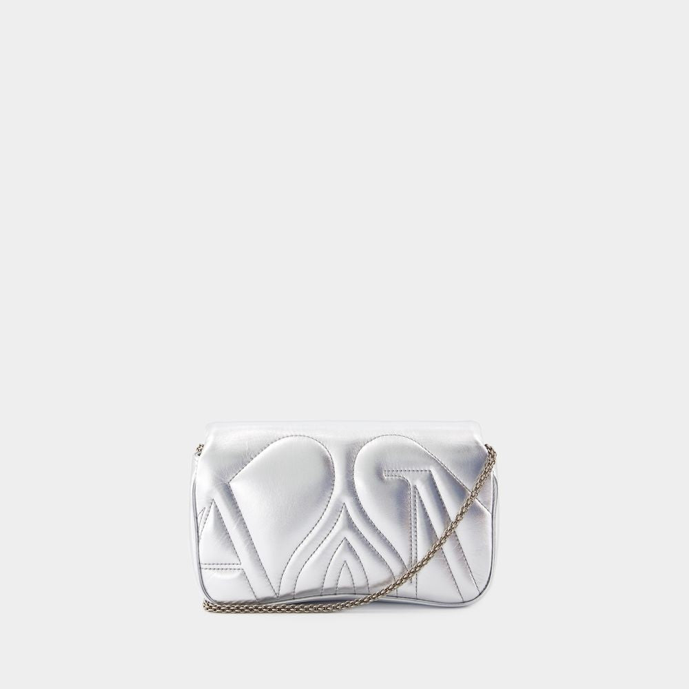 The Mini Seal Crossbody - Metal - Silver