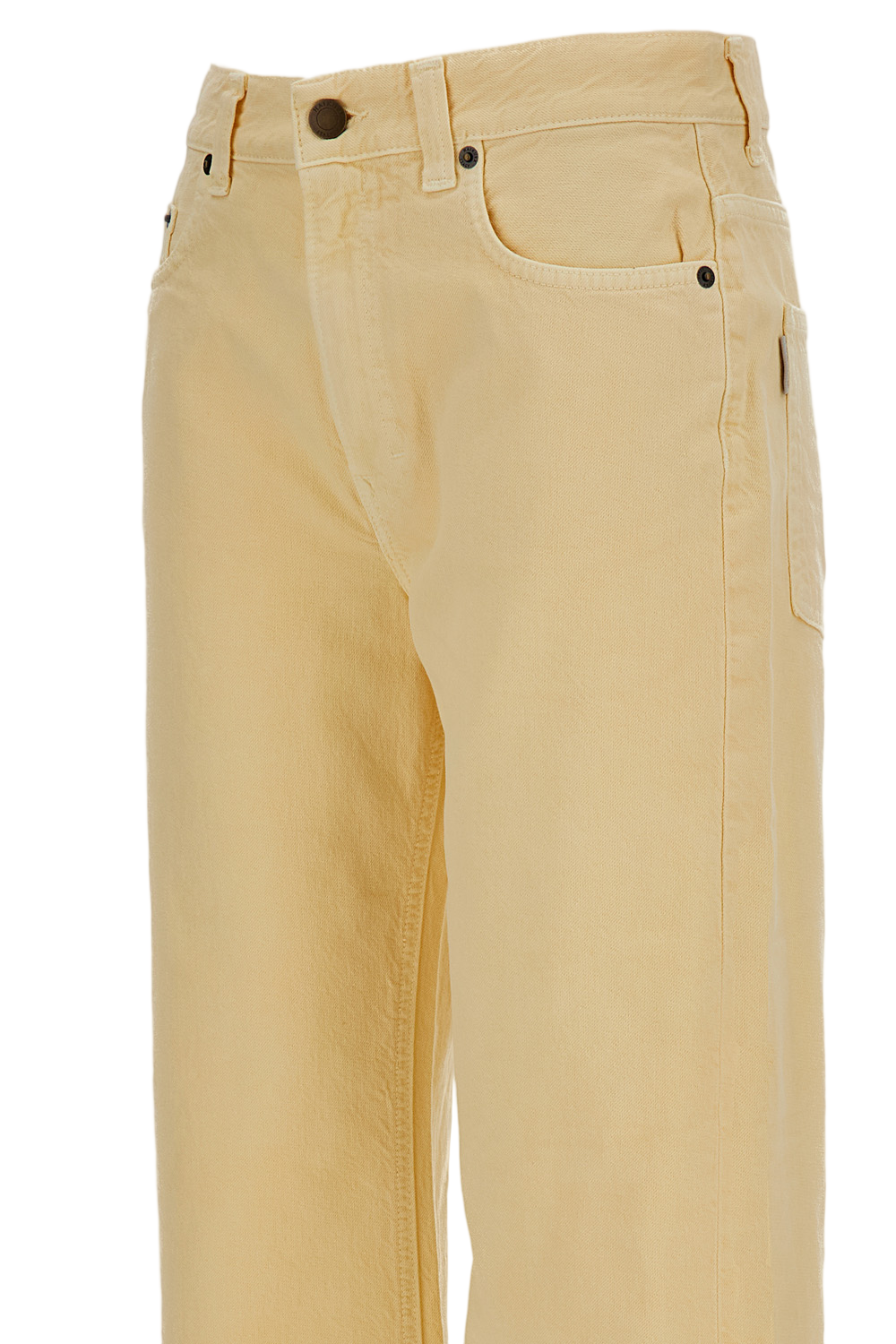 Organic Cotton-Linen Wide-Leg Jeans