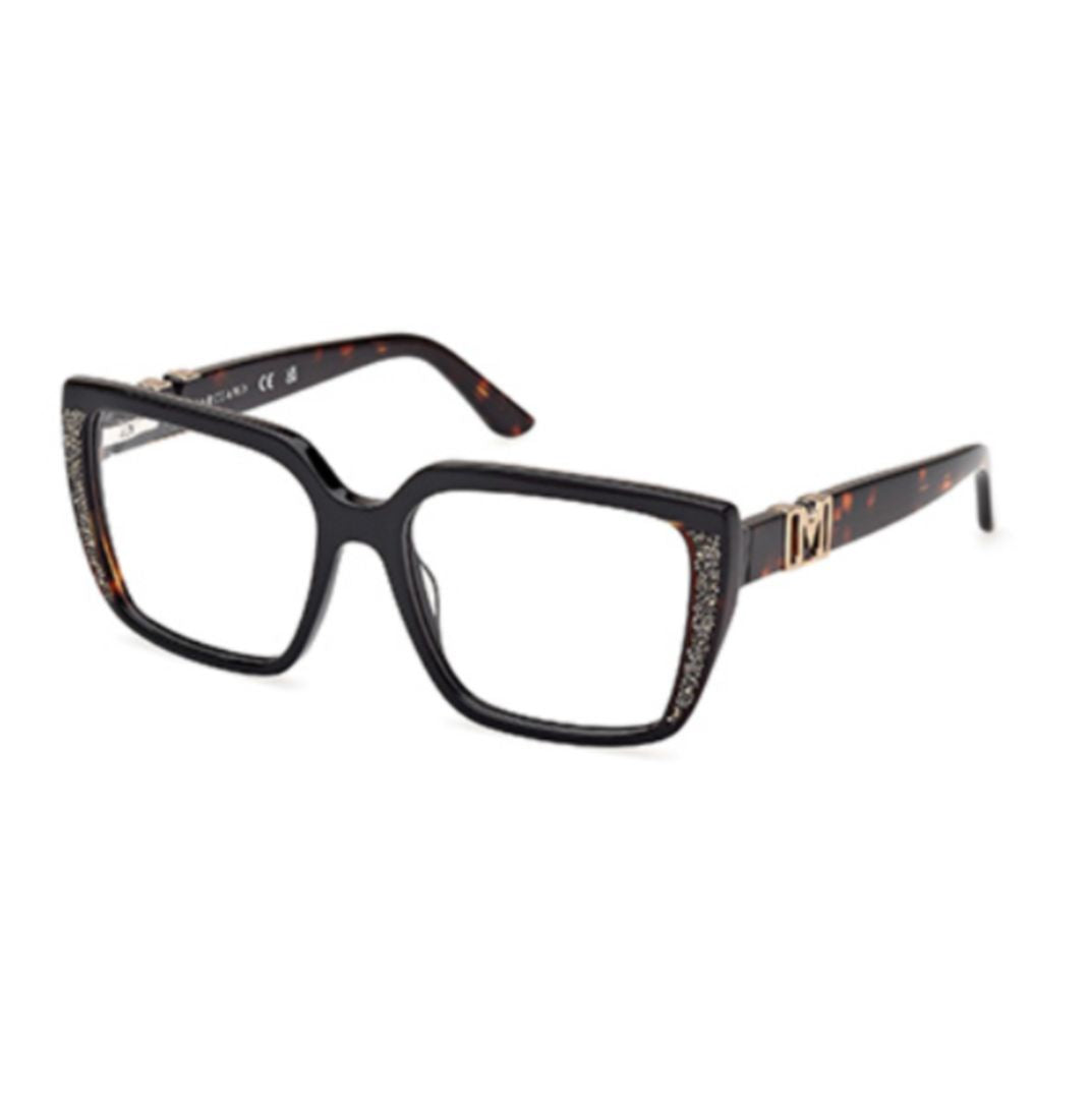 Gm50013 Oversized Square Frame Sunglasses with Tortoiseshell Temples