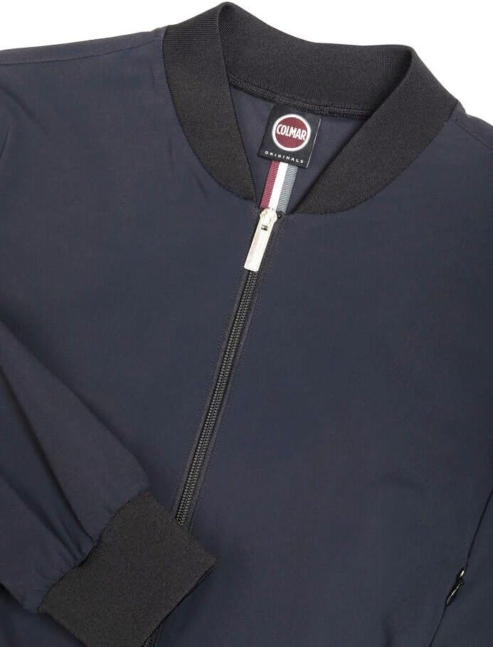 Cropped Black Bomber Jacket
