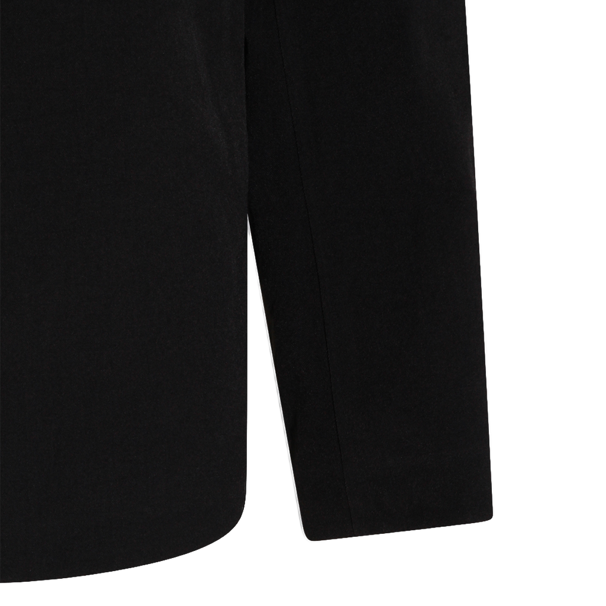 Minimalist Black Jacket with Front Zipper