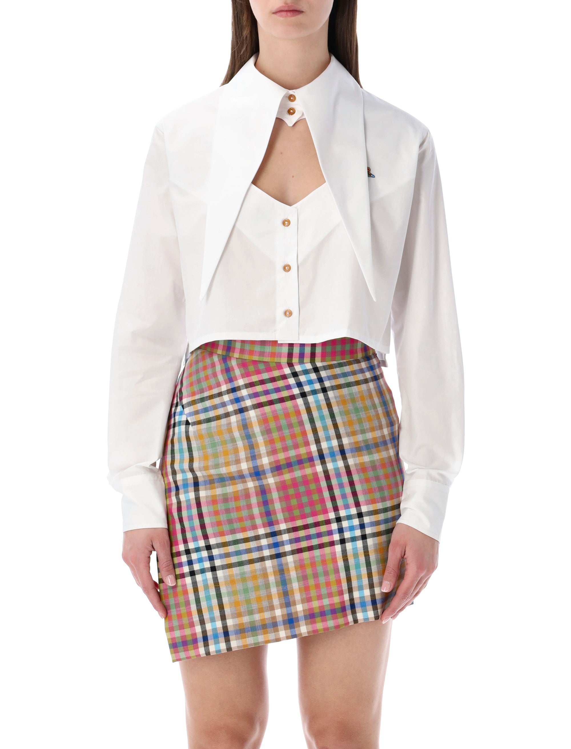 Cut-Off Heart Cotton Shirt