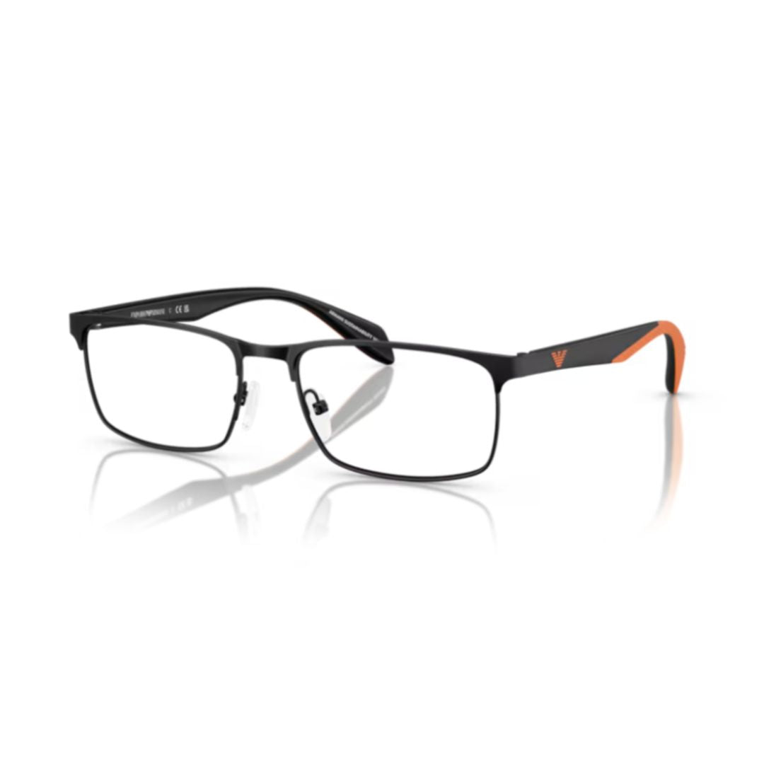 0ea1149 Rectangular Black Eyeglasses with Adjustable Nose Pads