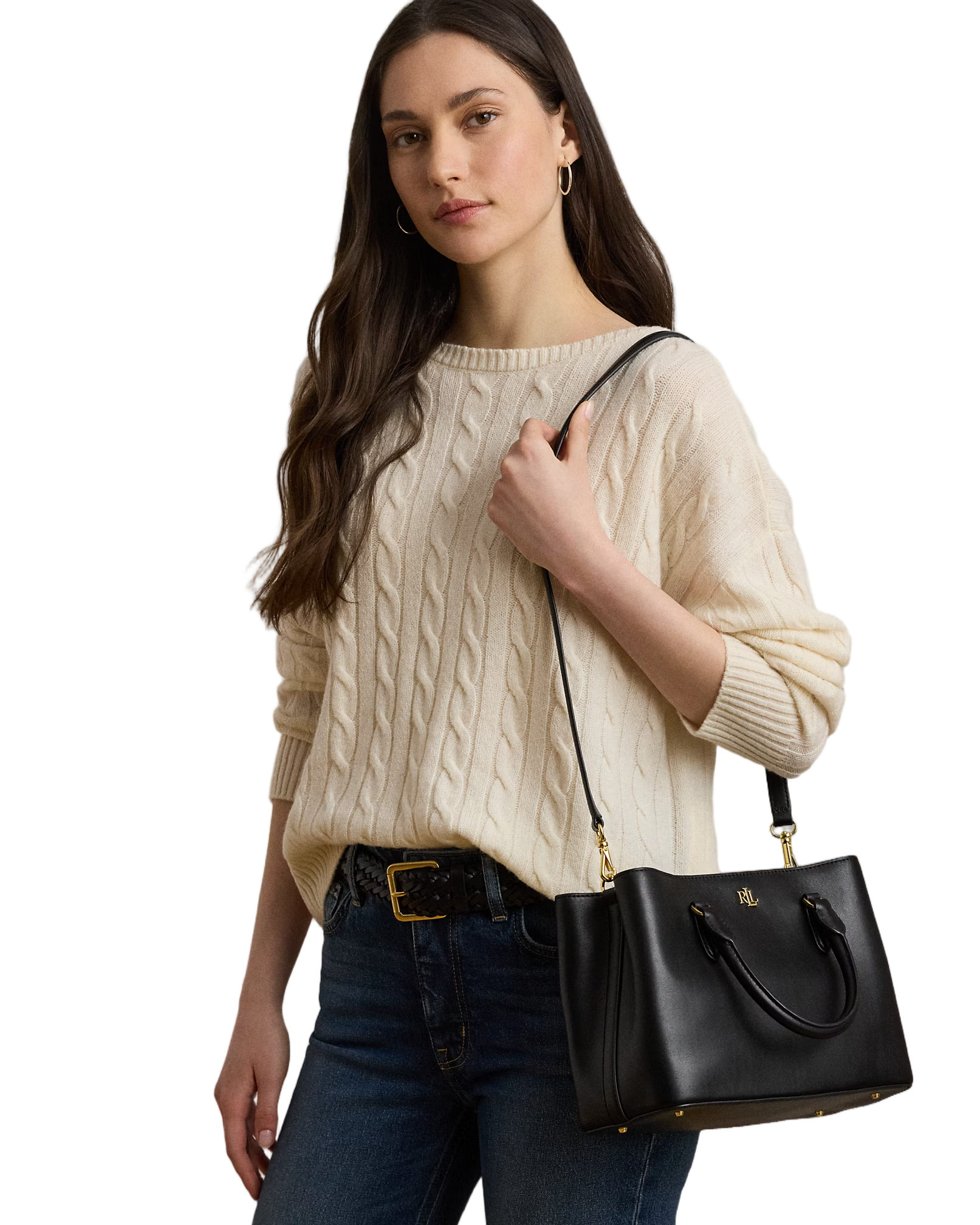 Structured Small Satchel in Smooth Calf Leather