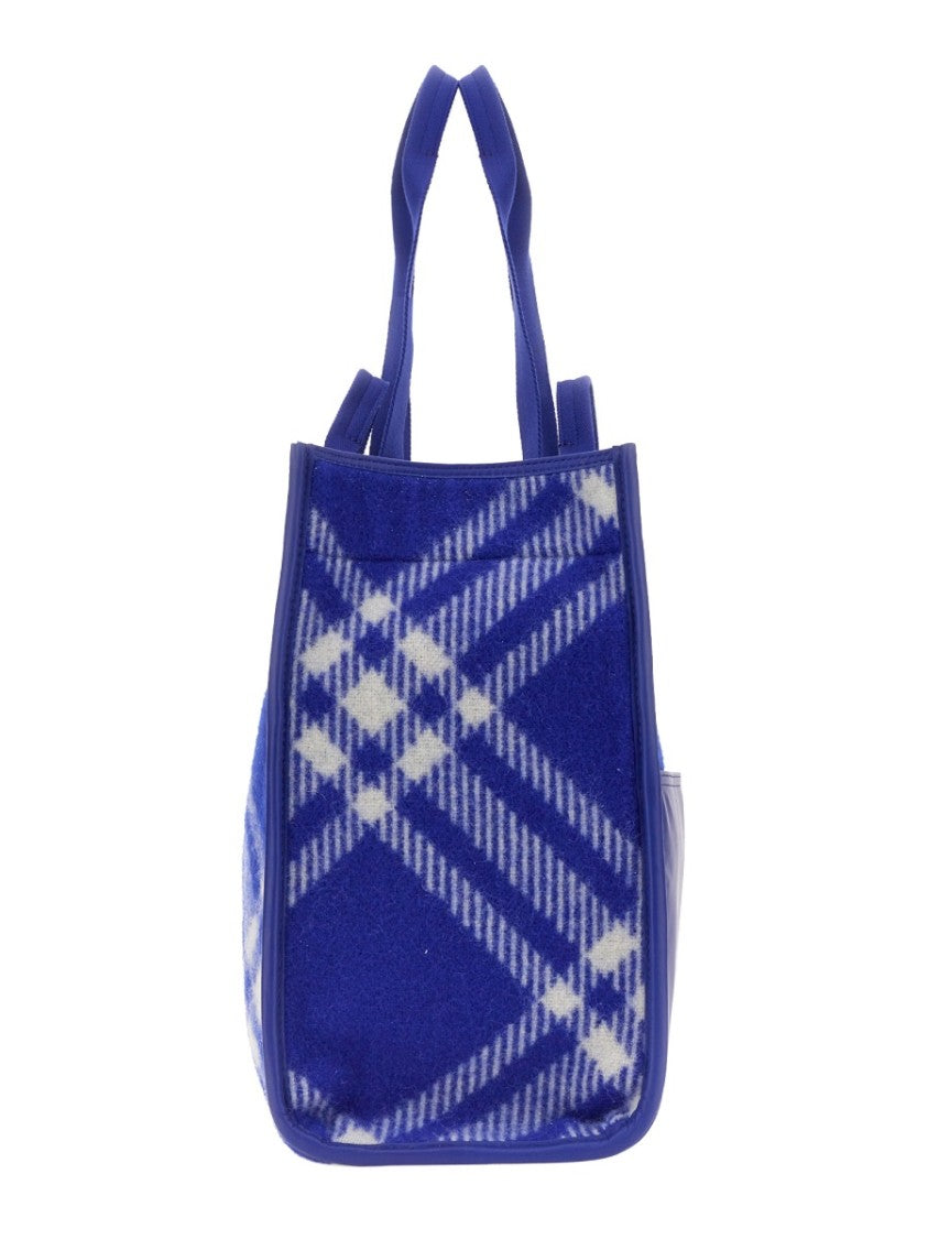 Plaid Wool Shopper Bag