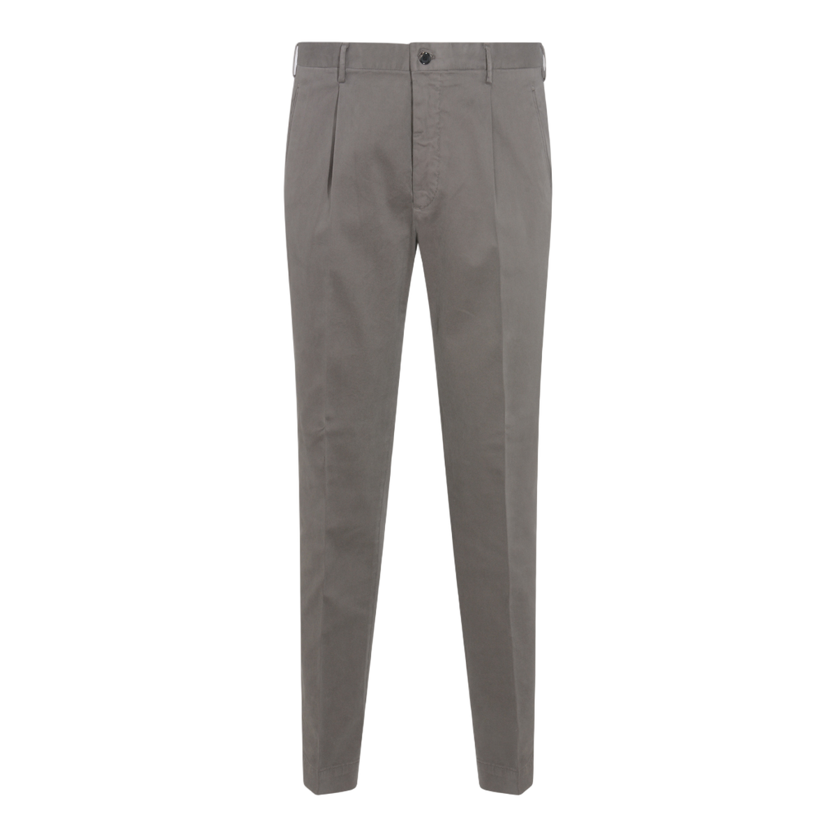 Tailored Grey Trousers with Pleated Waistband