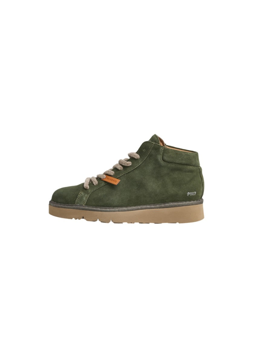 Men's Green Suede Ankle Boots