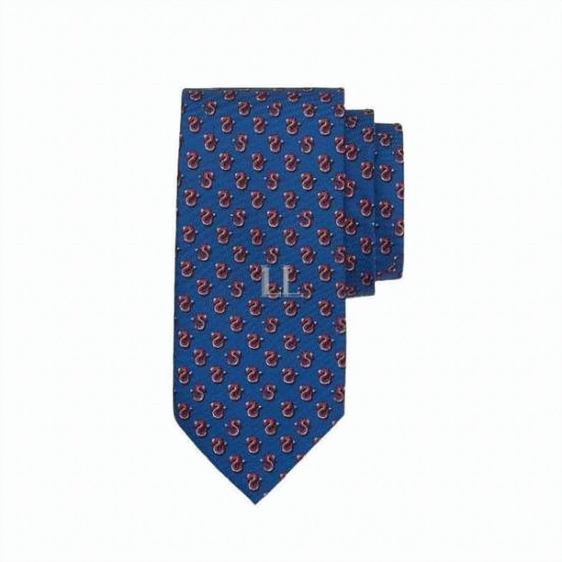 Silk Tie with Pattern and Classic Tip