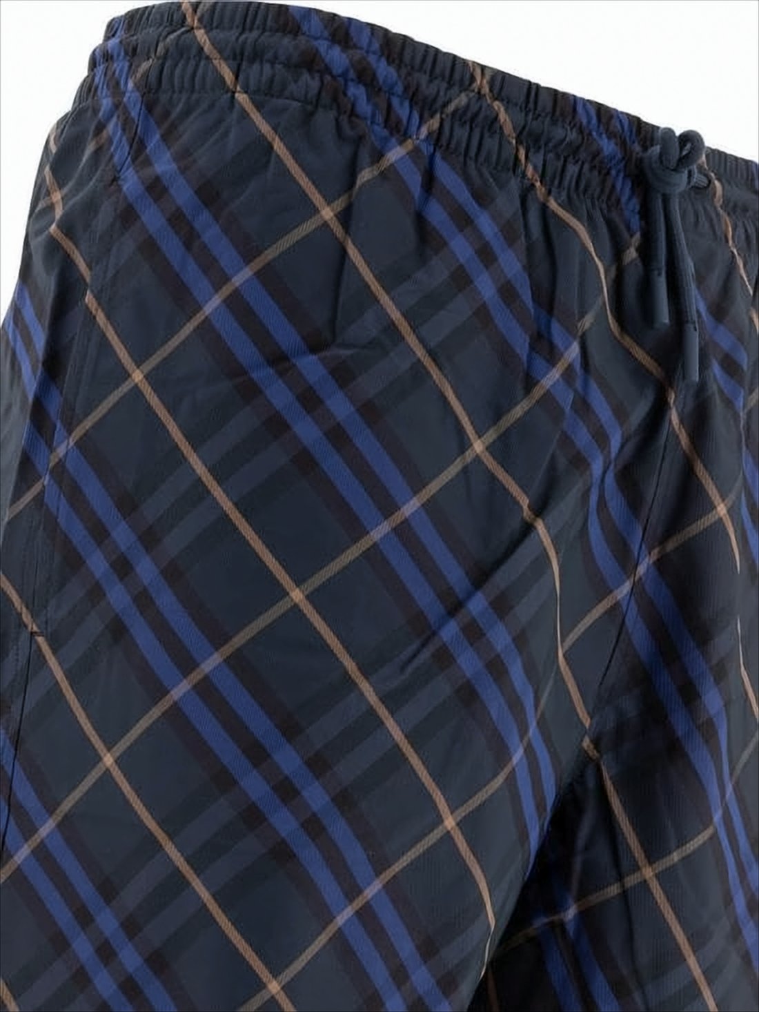 Plaid Pattern Swim Shorts