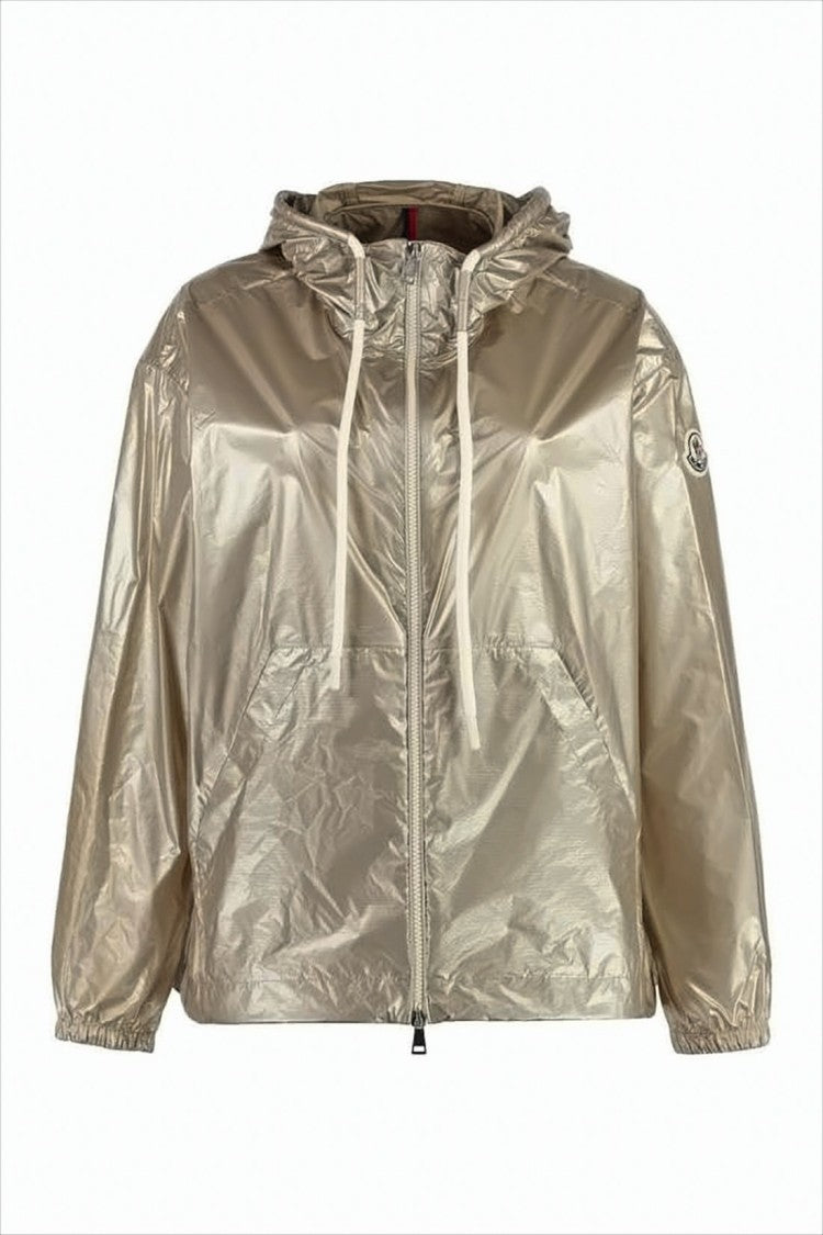 Lightweight Hooded Jacket with Subtle Sheen
