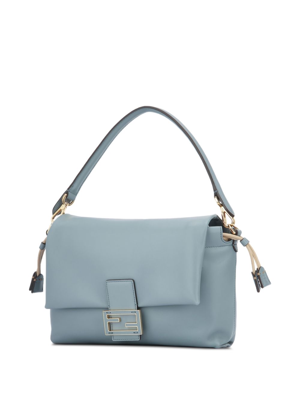 Medium Mercury Blue Nappa Leather Baguette Bag