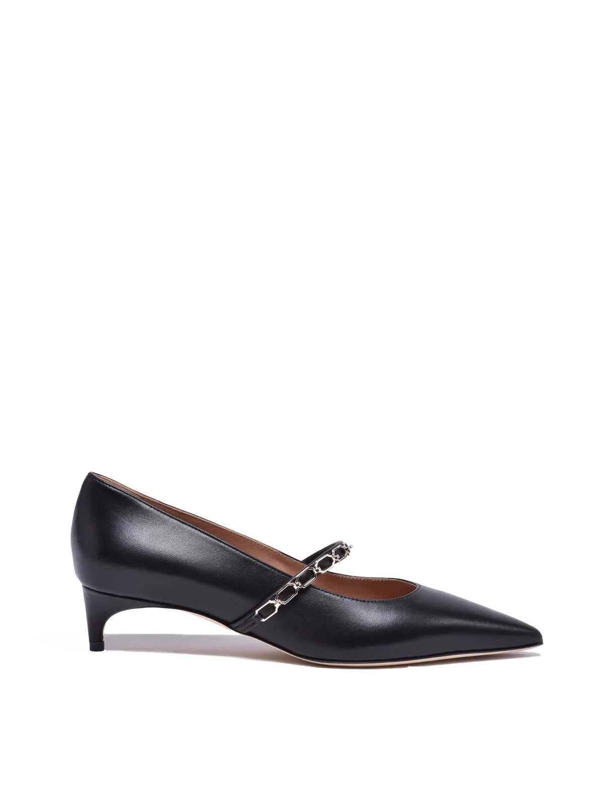 Black Leather Women's Pumps