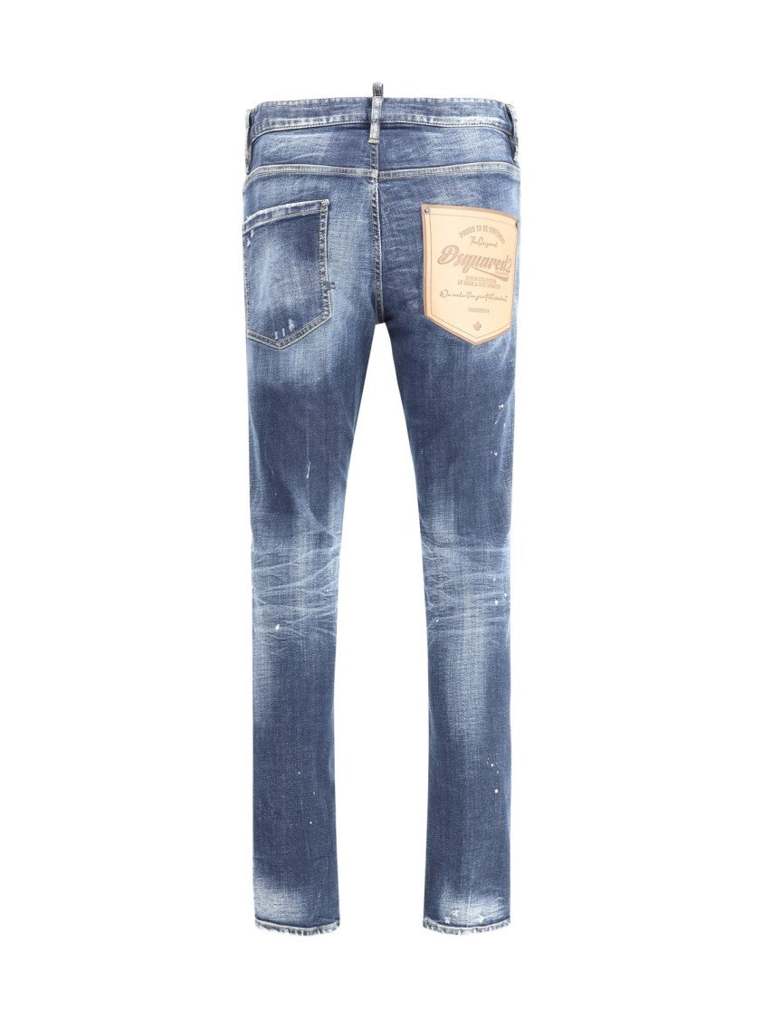 Slim-Fit Denim Pants