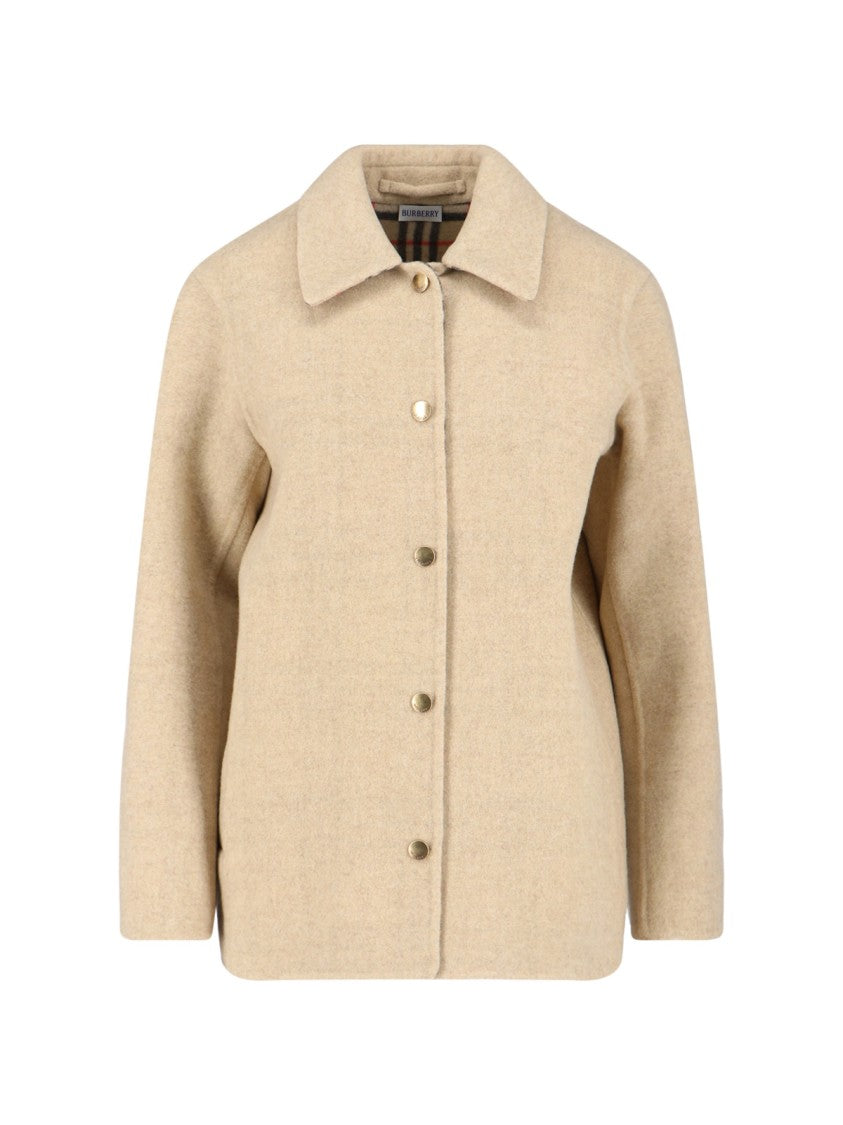 Virgin Wool Jacket – Beige