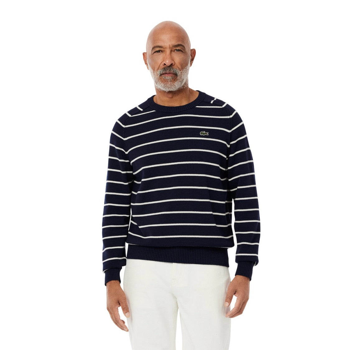 Sailor-Style Striped Pullover In Seamless Jersey