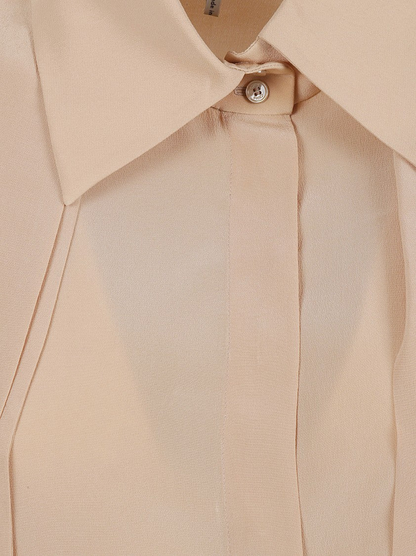 Silk Shirt With Classic Collar
