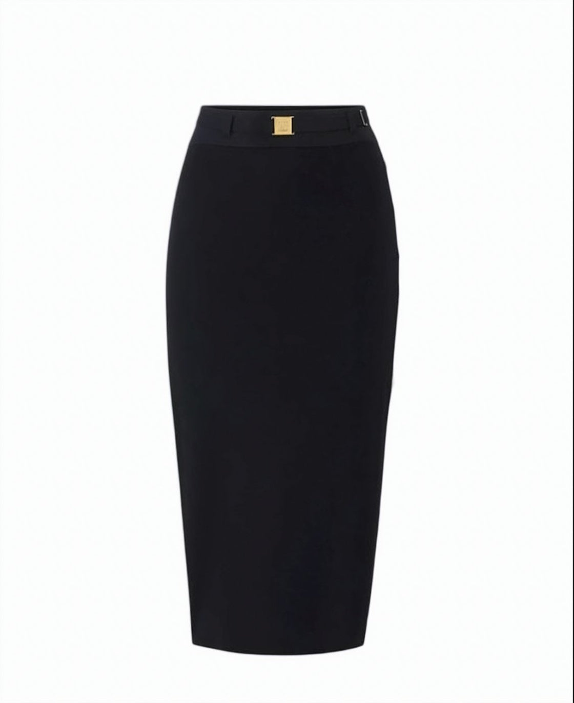 Knitted Viscose Band Midi Skirt