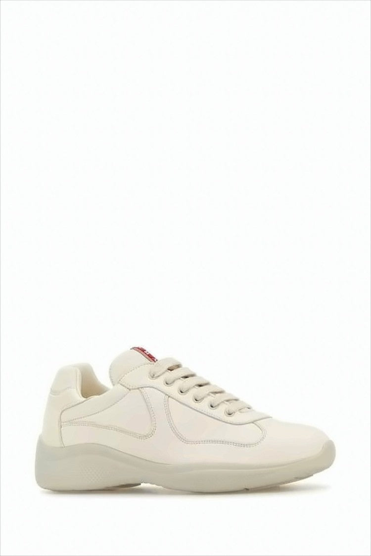 Smooth Leather Low-Top Sneakers with Design