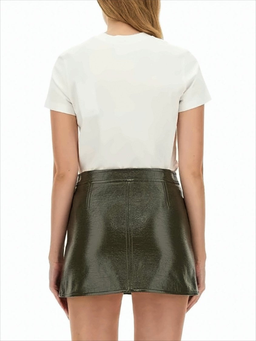 Short-Sleeve Cotton T-Shirt with Crew Neckline