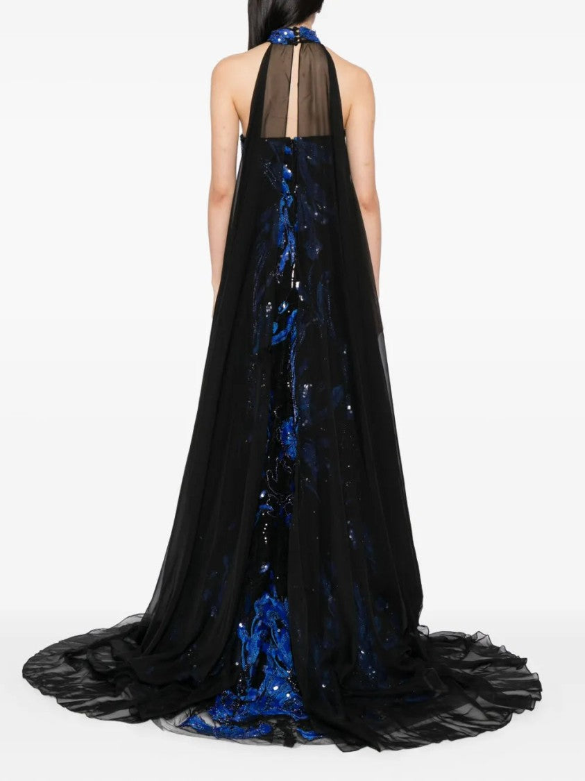 Embroidered Strapless Dress