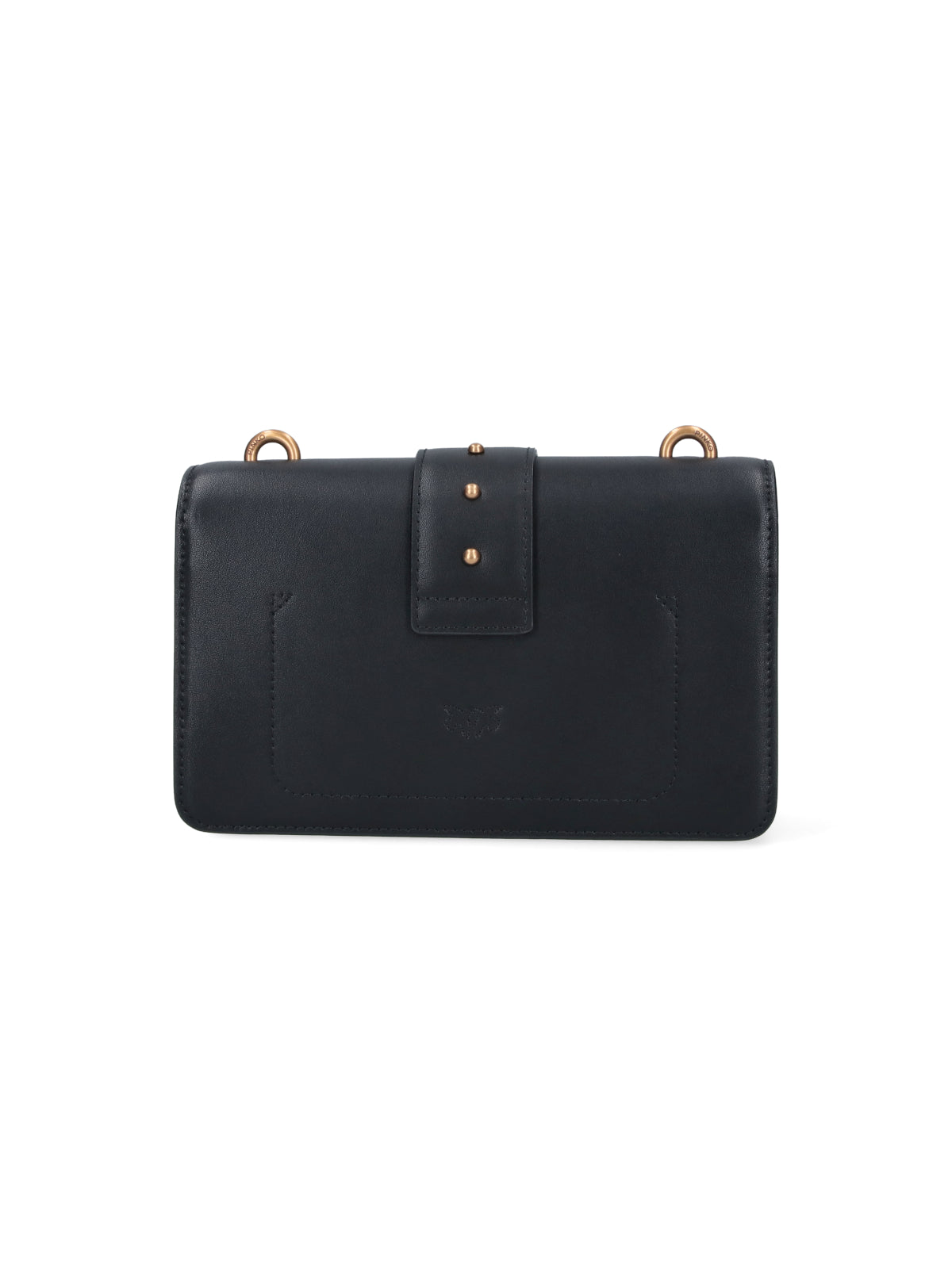 Black Love One Flap Leather Bag