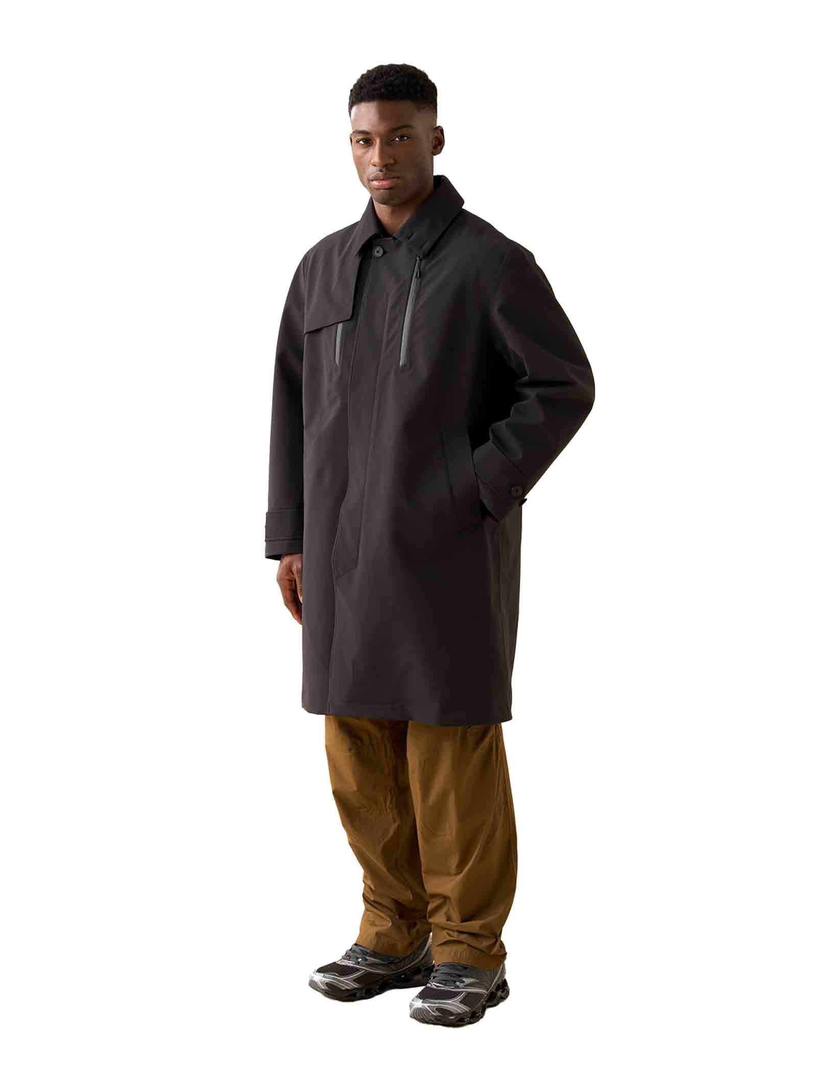 Long Black Breath Thermo Coat