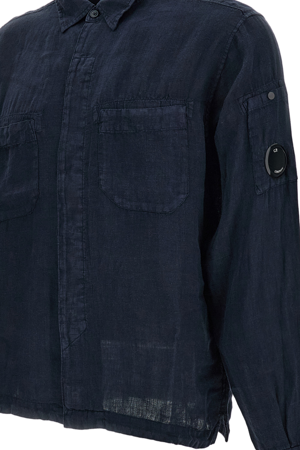 Long-Sleeved Linen Shirt