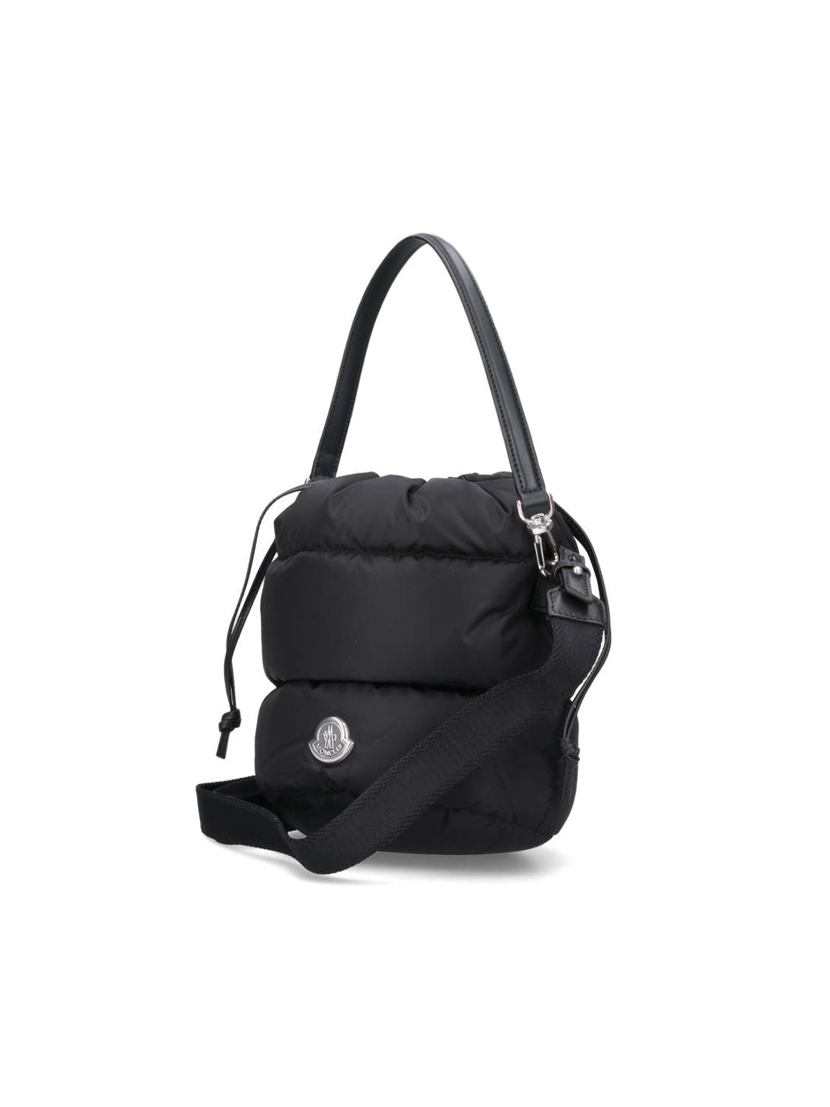Black Caradoc Quilted Nylon Bucket Bag