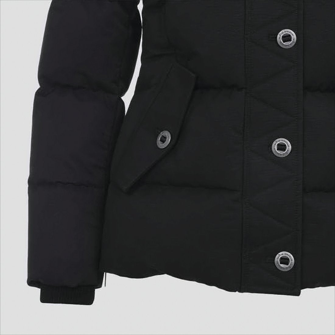 Quilted Padded Down Coat with Detachable Hood