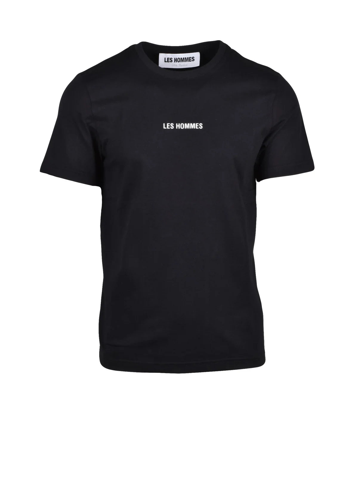 Black Cotton Elastane Men T-shirt