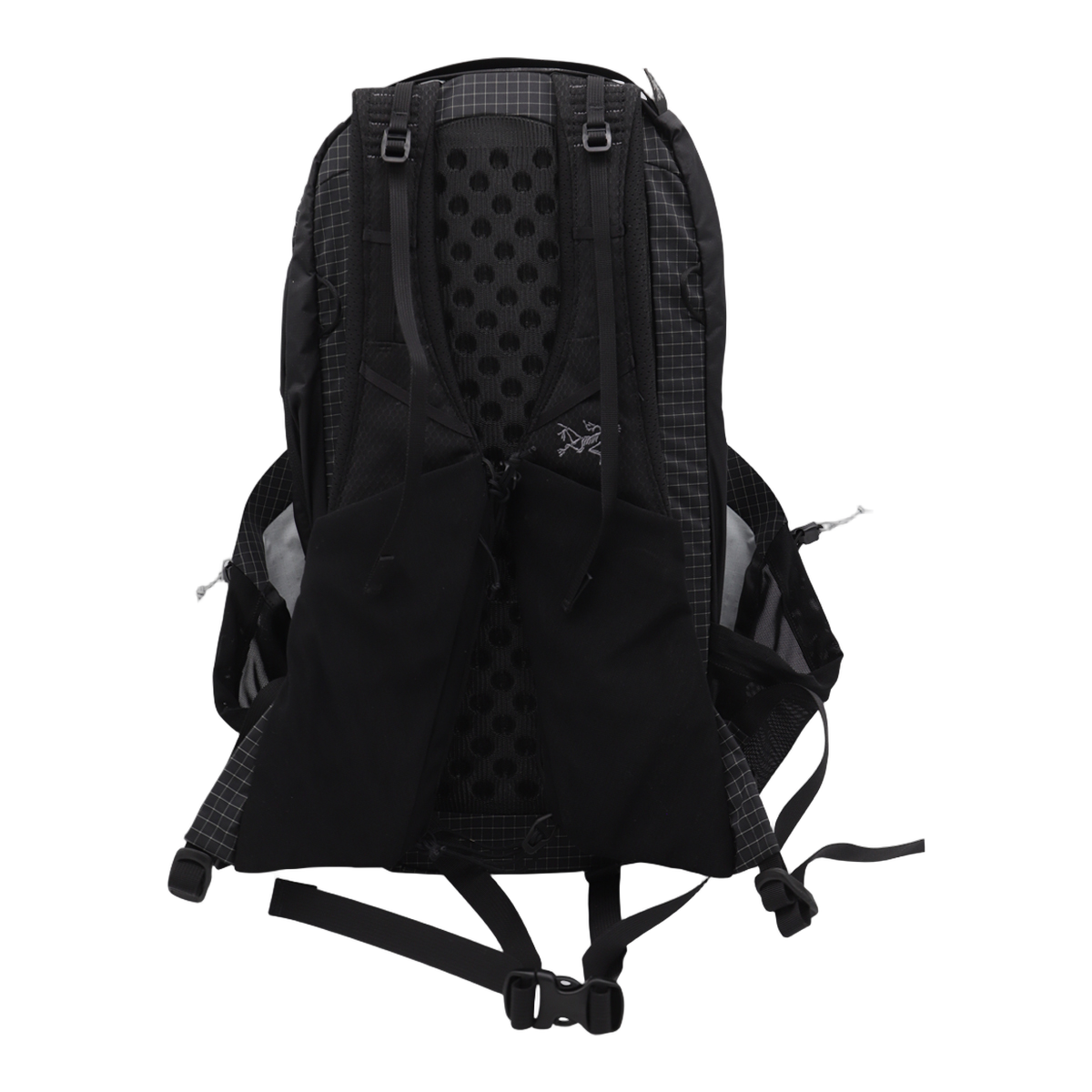 Black Backpack With Multi-Compartment Design And Logo