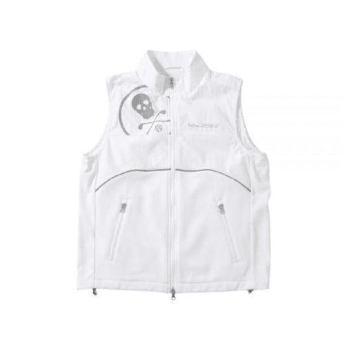 Sleeveless Vest with High Collar and Zippered Pockets
