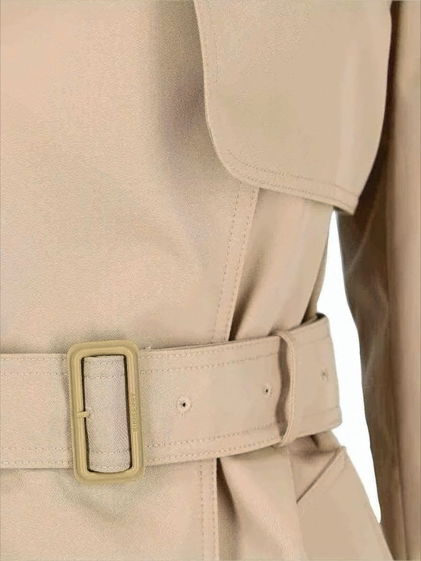 Classic Trench Coat With Belted Waist