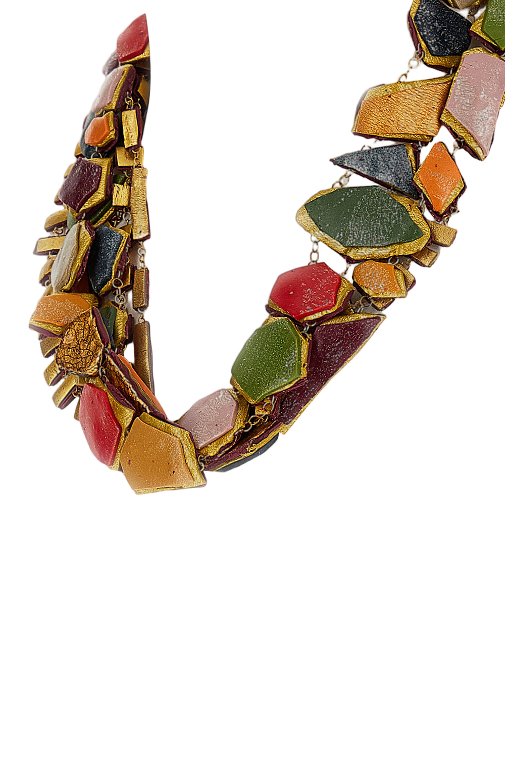 Handmade Bohemian Necklace With Earthy Tones