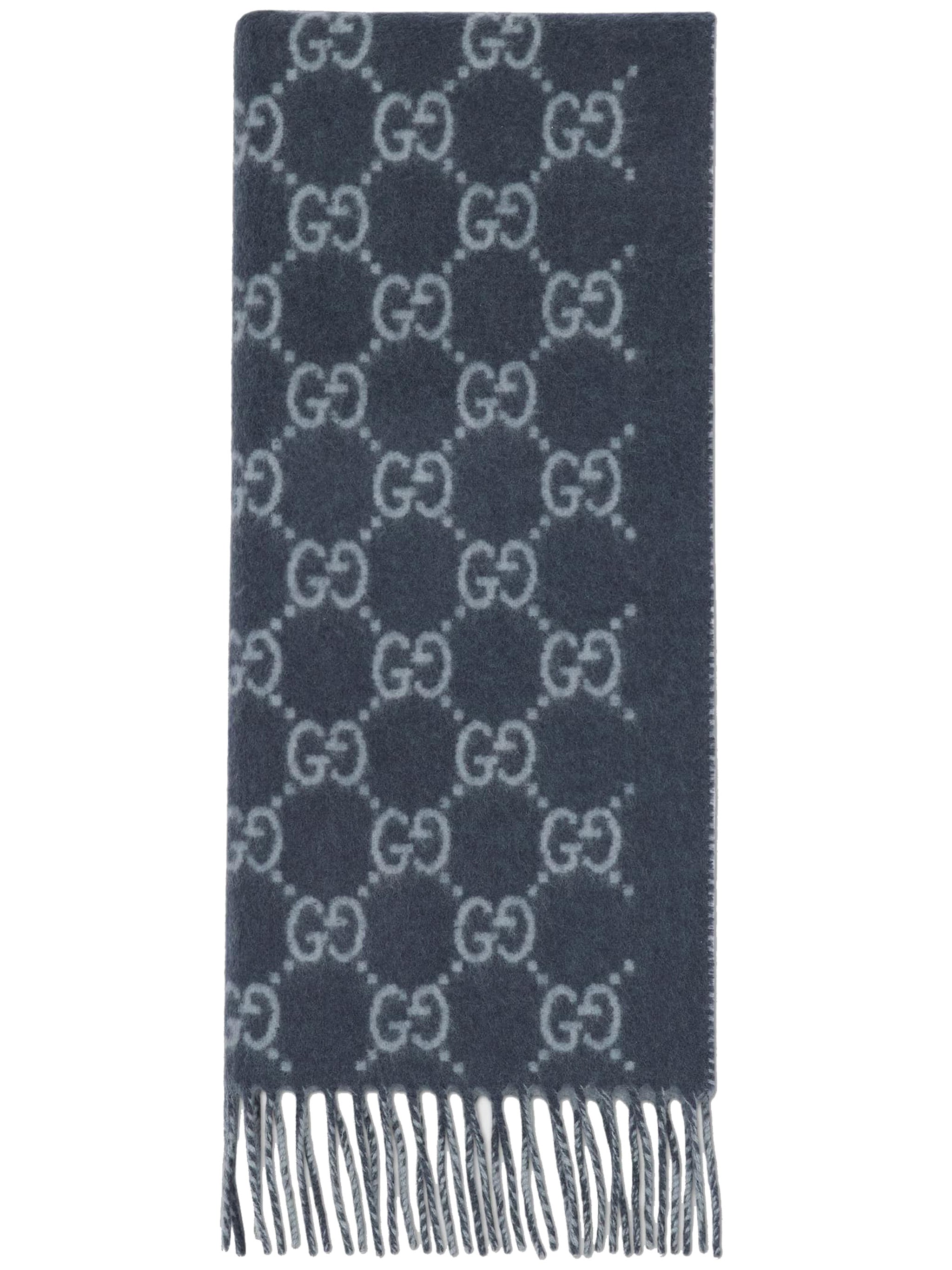 Grey New Canvy Reversible GG Scarf